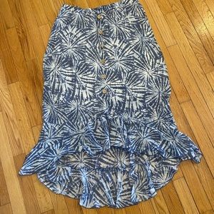 Women's Alyx Blue And White Long Skirt XL